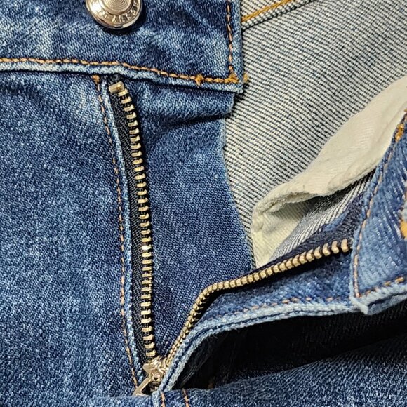 Derek Lam 10 Crosby Patchwork Gia Mid Rise Cropped Flare Jeans - Picture 7 of 10